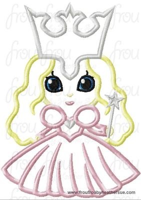 Good Witch Oz Little Cutie Machine Applique Embroidery Design, Multiple Sizes , including 4 inch