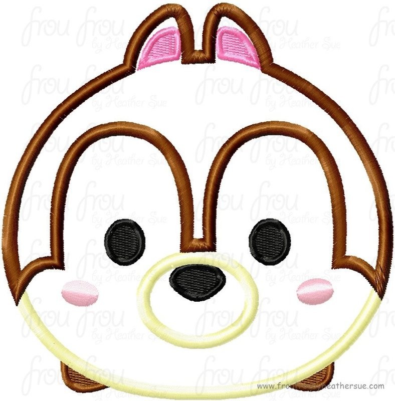 Tzum Chep Chipmunk Video Game Machine Applique Embroidery Design, Mutliple Sizes including 4 inch