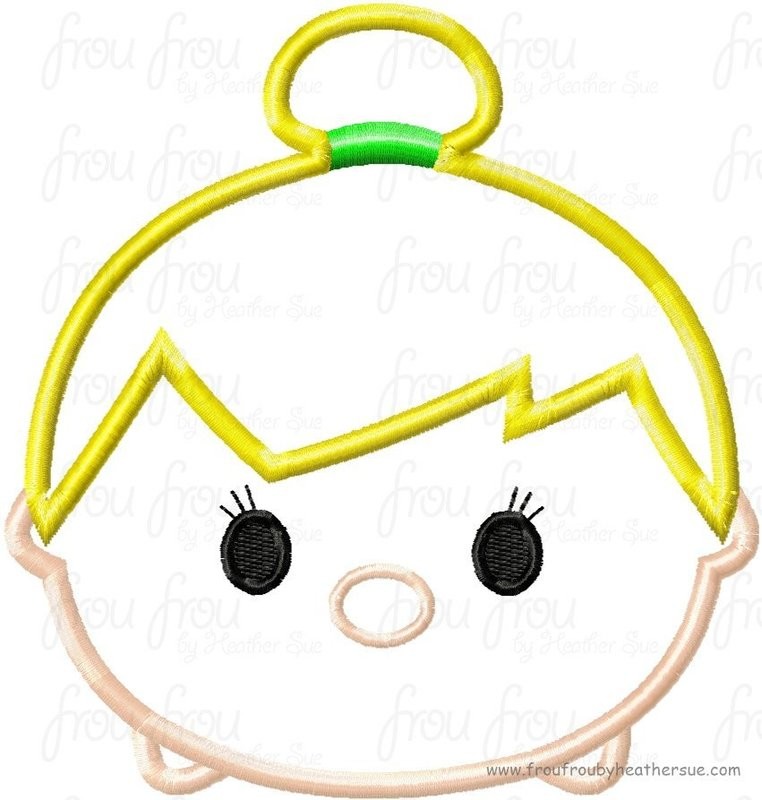 Tzum Tinkk Fairy Video Game Machine Applique Embroidery Design, Mutliple Sizes including 4 inch