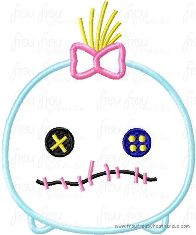 Tzum Lila's Doll Video Game Machine Applique Embroidery Design, Mutliple Sizes including 4 inch