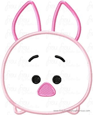 Tzum Pig P0oh Video Game Machine Applique Embroidery Design, Mutliple Sizes including 4 inch
