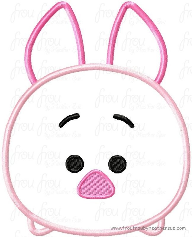 Tzum Pig P0oh Video Game Machine Applique Embroidery Design, Mutliple Sizes including 4 inch