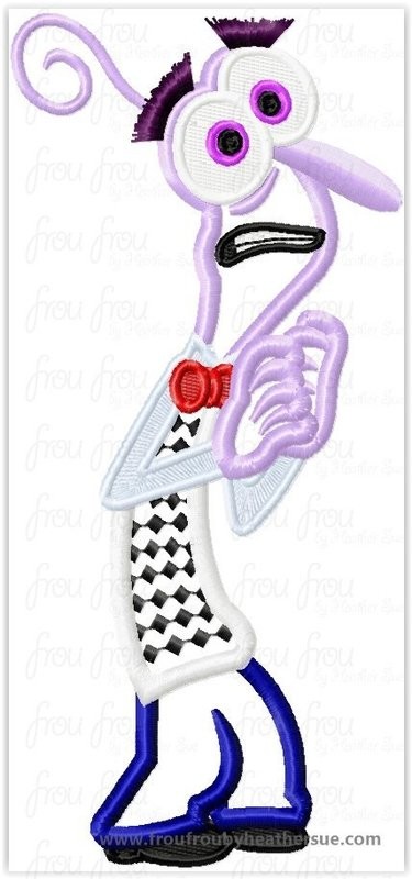 Fearful Emotion In Out Machine Applique Embroidery Design, Multiple Sizes Including 3- 16"