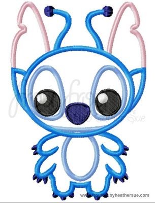 Lila's Alien Cutie Prince Little Princess Machine Applique Embroidery Design, Multiple Sizes- NOW INCLUDING 4 INCH