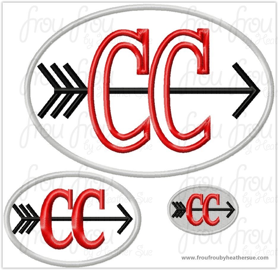 Cross Country Running Symbol Machine Applique and filled Embroidery Design, multiple sizes, including 1, 1.5, 2, 3, 4, 5, 6, 7, 8, 9, and 10 inch