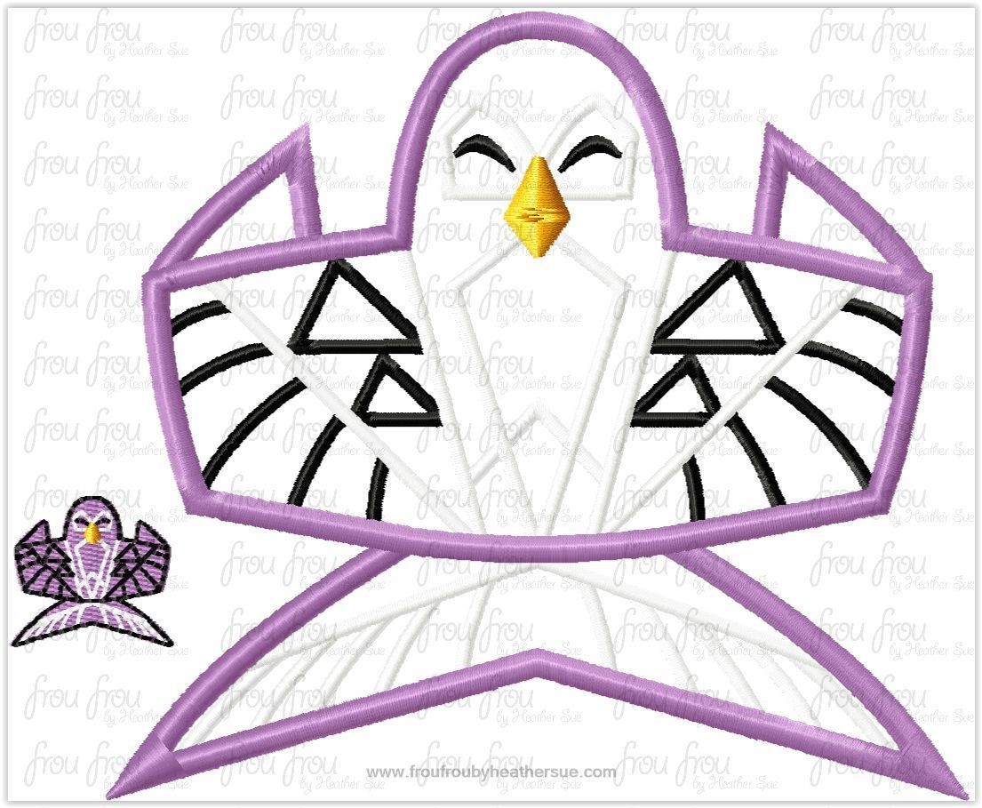 Japanese bird kite It&#39;s a Small Globe Ride Machine Applique Embroidery Design, Multiple Sizes including 1&quot;-16&quot;