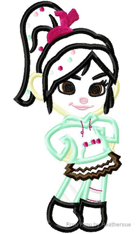 Vanilla Sweet Wrecker Machine Applique Embroidery Design, Multiple Sizes, including 4 inch