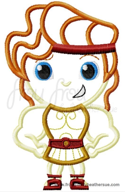 Hunkules Cutie Little Prince Princess Machine Applique Embroidery Design, Multiple Sizes NOW INCLUDING 4 INCH