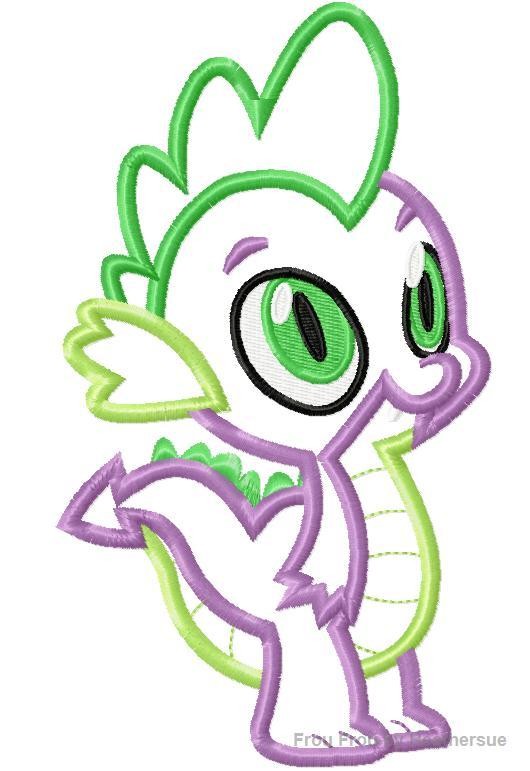 Speak Dragon Little Horse Machine Applique Embroidery Design, mutliple sizes, including 4 inch