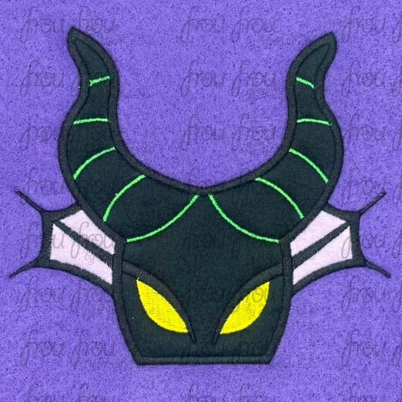 Magnificent Dragon Peeker Machine Applique and Filled Embroidery Design, Multiple Sizes, including 2"-16"