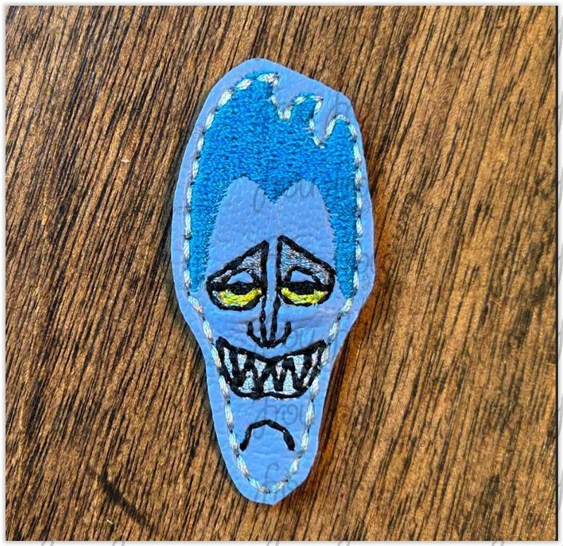 Hades Head Clippie Machine Embroidery In The Hoop Project 1.5, 2, 3, and 4 inch and SORTED into multiples