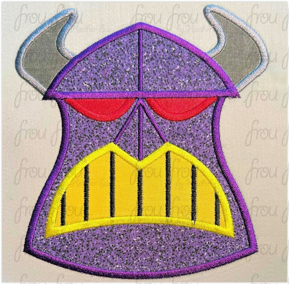 Zorg Emperor Toy Head Machine Applique and Filled Embroidery Design, Multiple Sizes, including 2"-16"