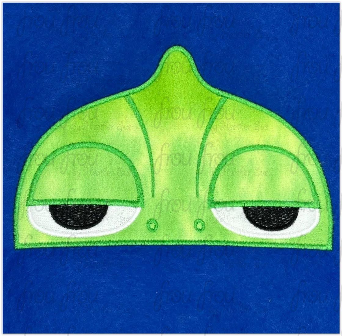 Paskal Chameleon Peeker  Machine  Applique and Filled Embroidery Design 2"-16"