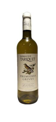 Domaine de Tariquet "1ères Grives"
Carton de 6 bouteilles Domaine de Tariquet "1ères Grives"
Carton de 6 bouteilles