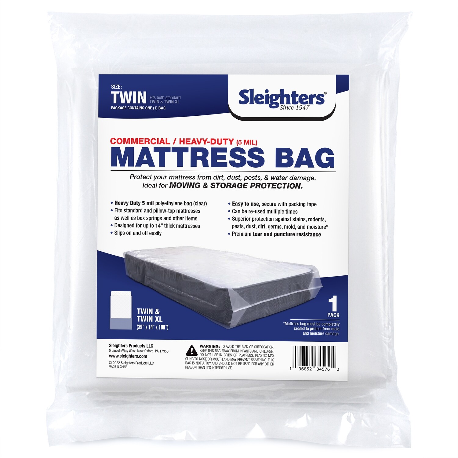 SLEIGHTERS MATTRESS STORAGE BAG