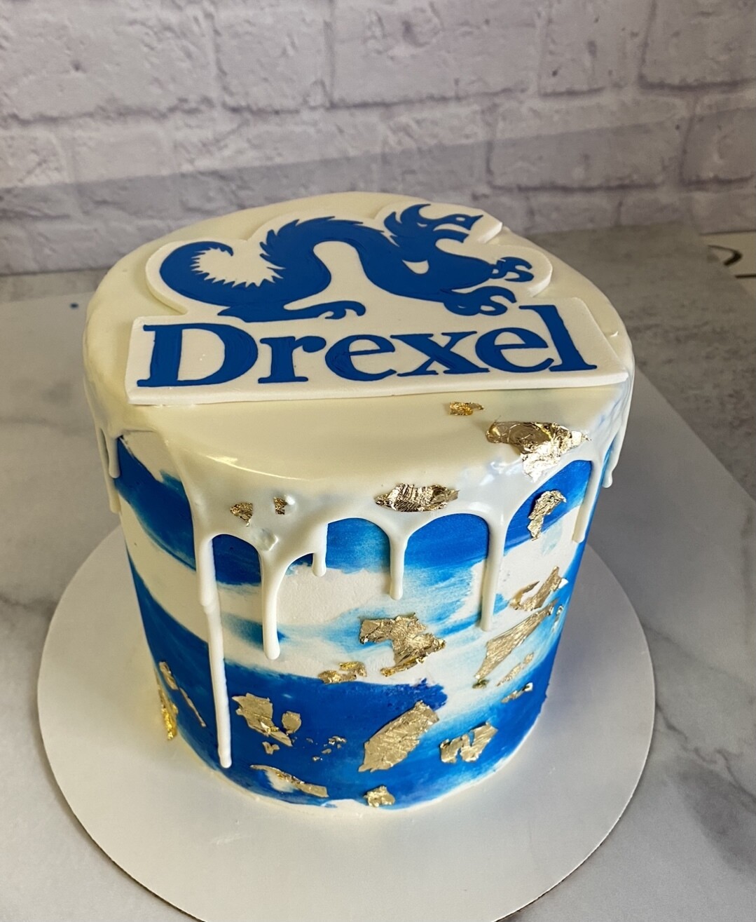 Custom Logo Graduation Cake