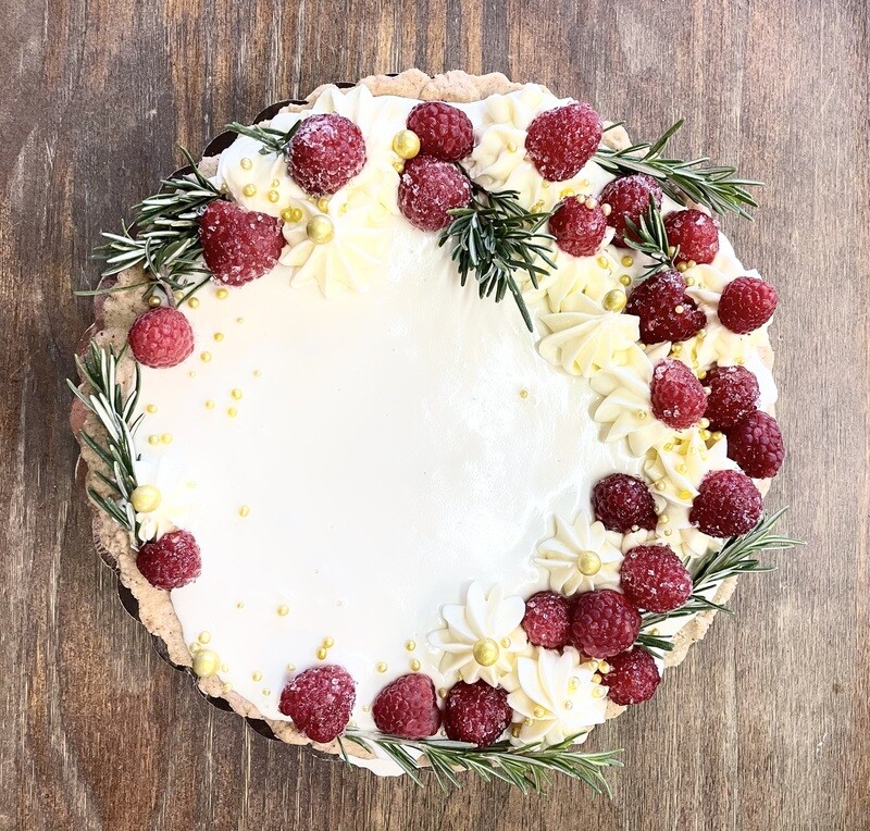 White Chocolate Raspberry Tart