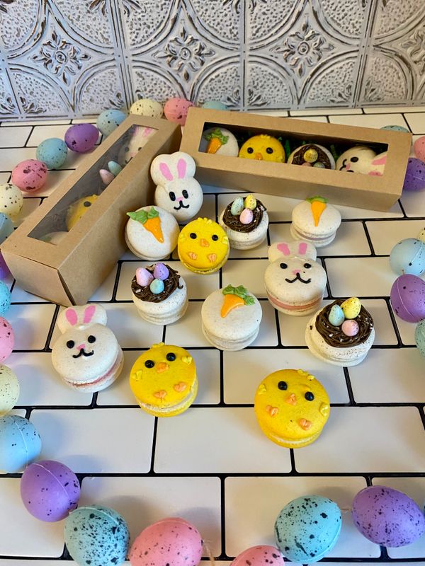 4 Pack Easter Macaron Box