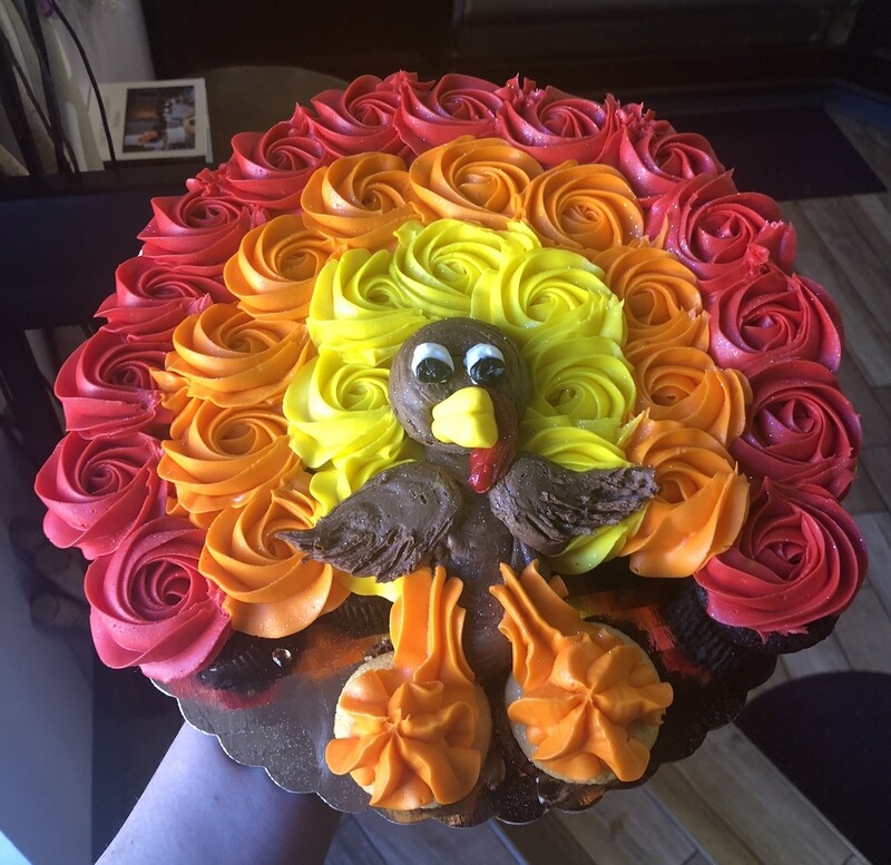 Turkey Mini Cupcake Pullapart