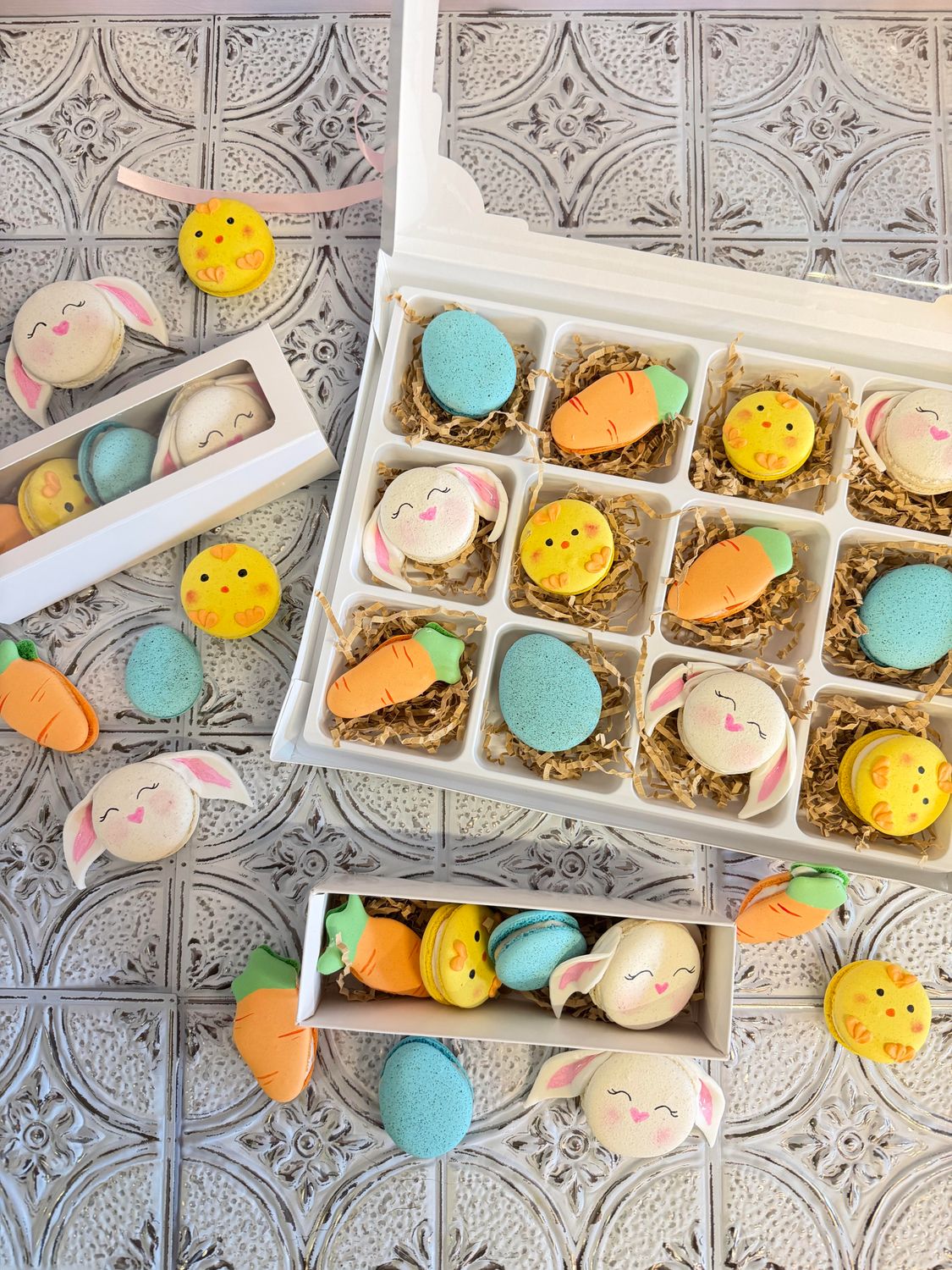 4 Pack Easter Macaron Box