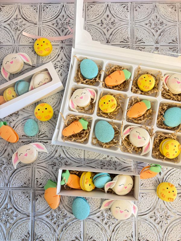12 Pack Easter Macaron Box