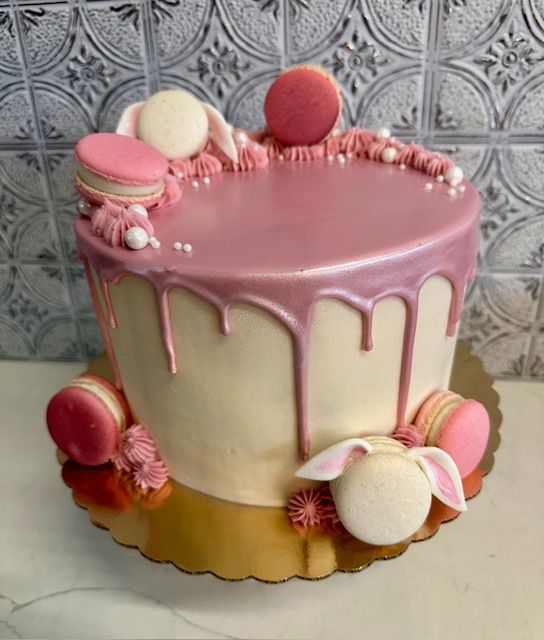 Easter Macaron Cake