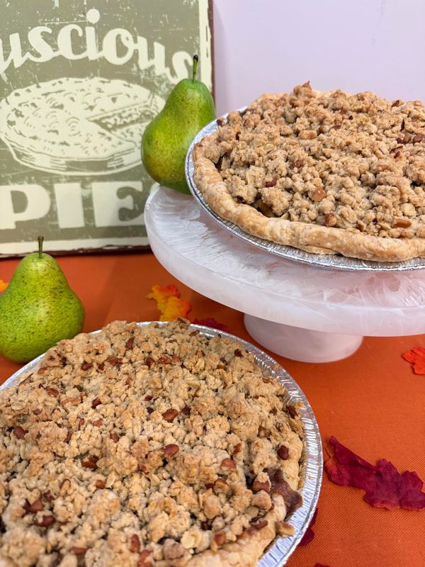 Pear Pecan Pie with Streusel