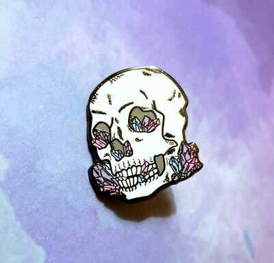 Candy Crystal Skull Enamel Pin