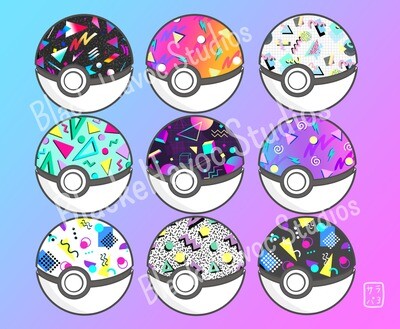 Retro Pokéballs