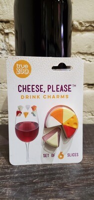 Cheese, Please Wine Charms