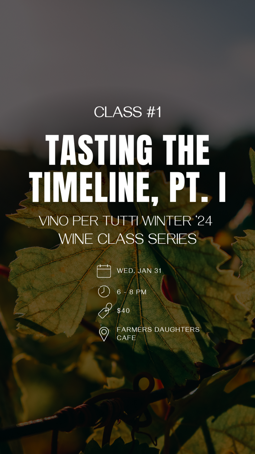 Class #1 - Tasting The Timeline I