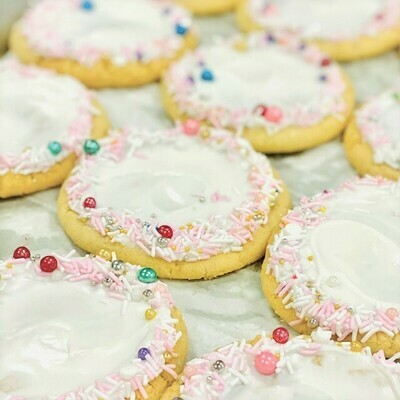 Frosted Sugar Cookie with Sprinkles