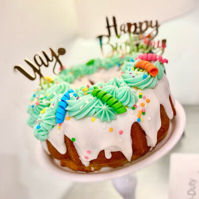 Giant Slice Vanilla Birthday Cake