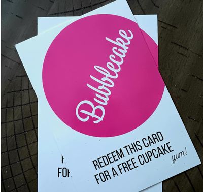 Single Cupcake Gift Card Single Cupcake Gift Card