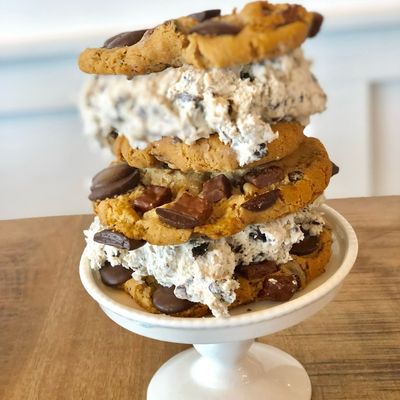 Chocolate Chip Cookie Dough Sandwich
