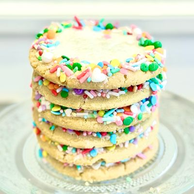 Frosted Sugar Cookie with Sprinkles