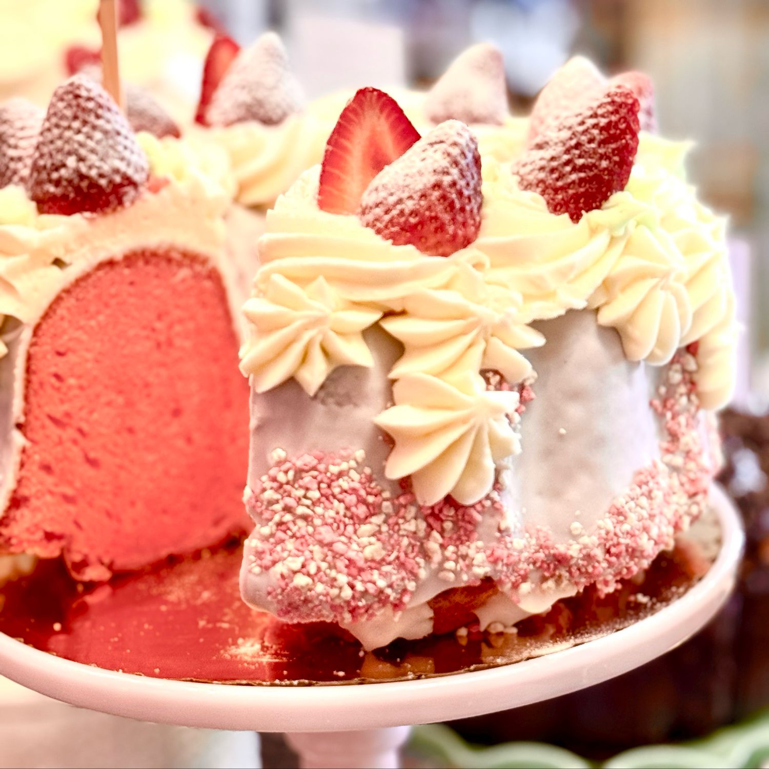 Strawberries & Cream Cake (Whole) Strawberries & Cream Cake (Whole)