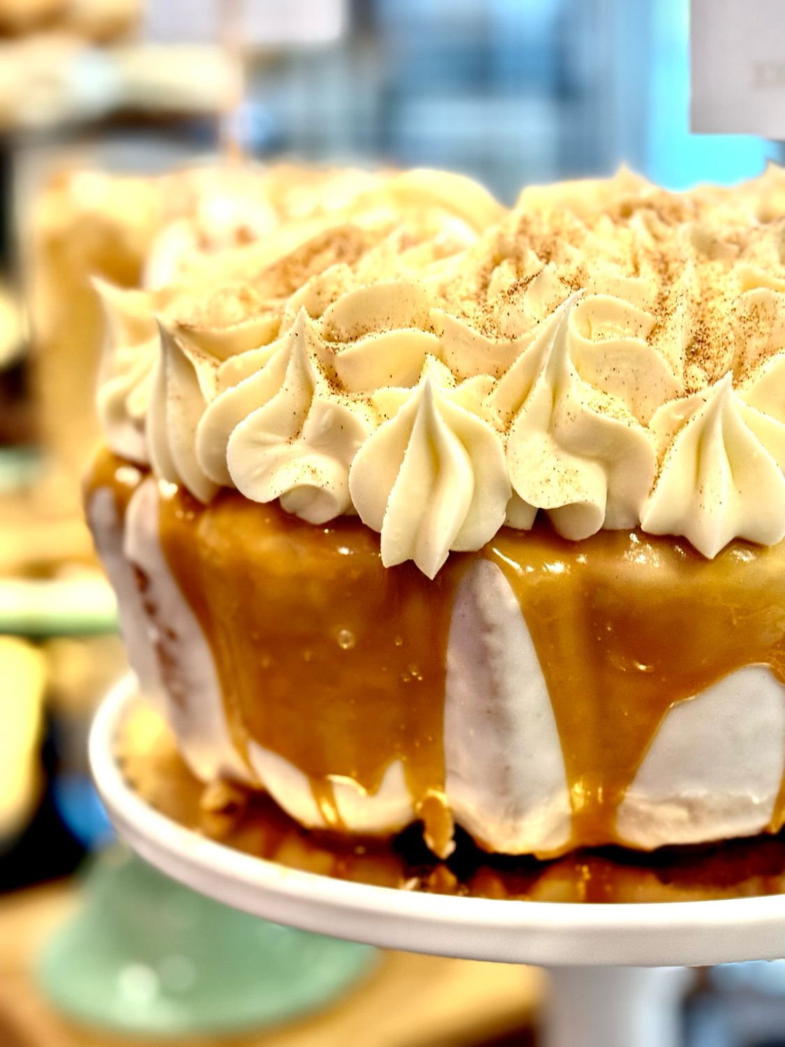 Big Slice Caramel Cookie Butter Cake
