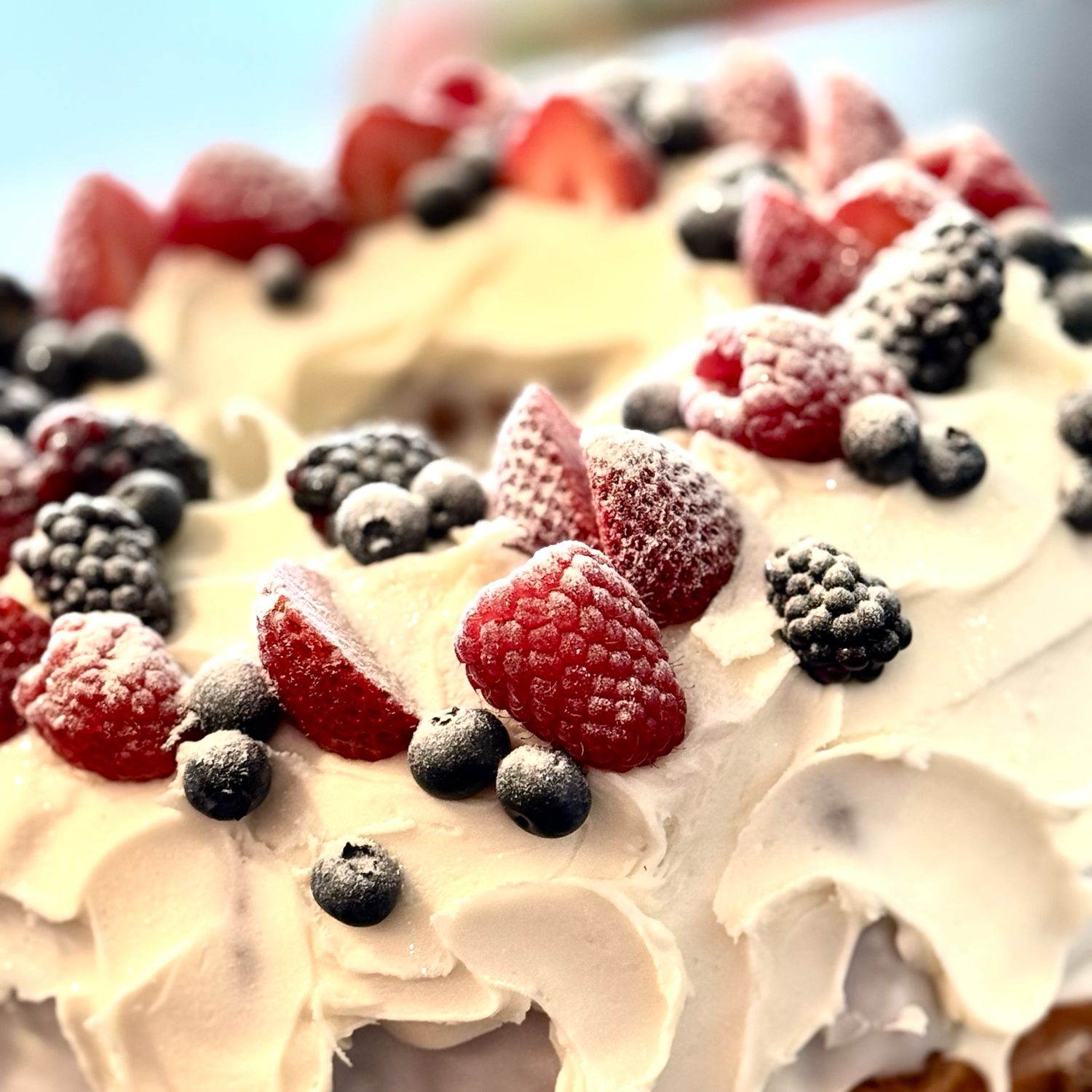 Lemonade Pound Cake with Fresh Berries (Whole)