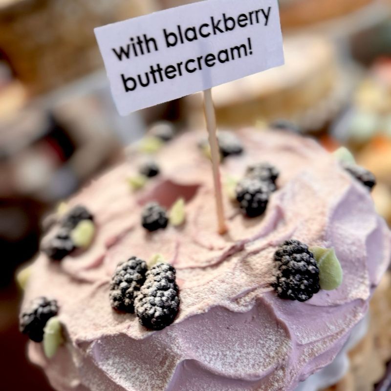 Big Slice Blackberry Pound Cake
