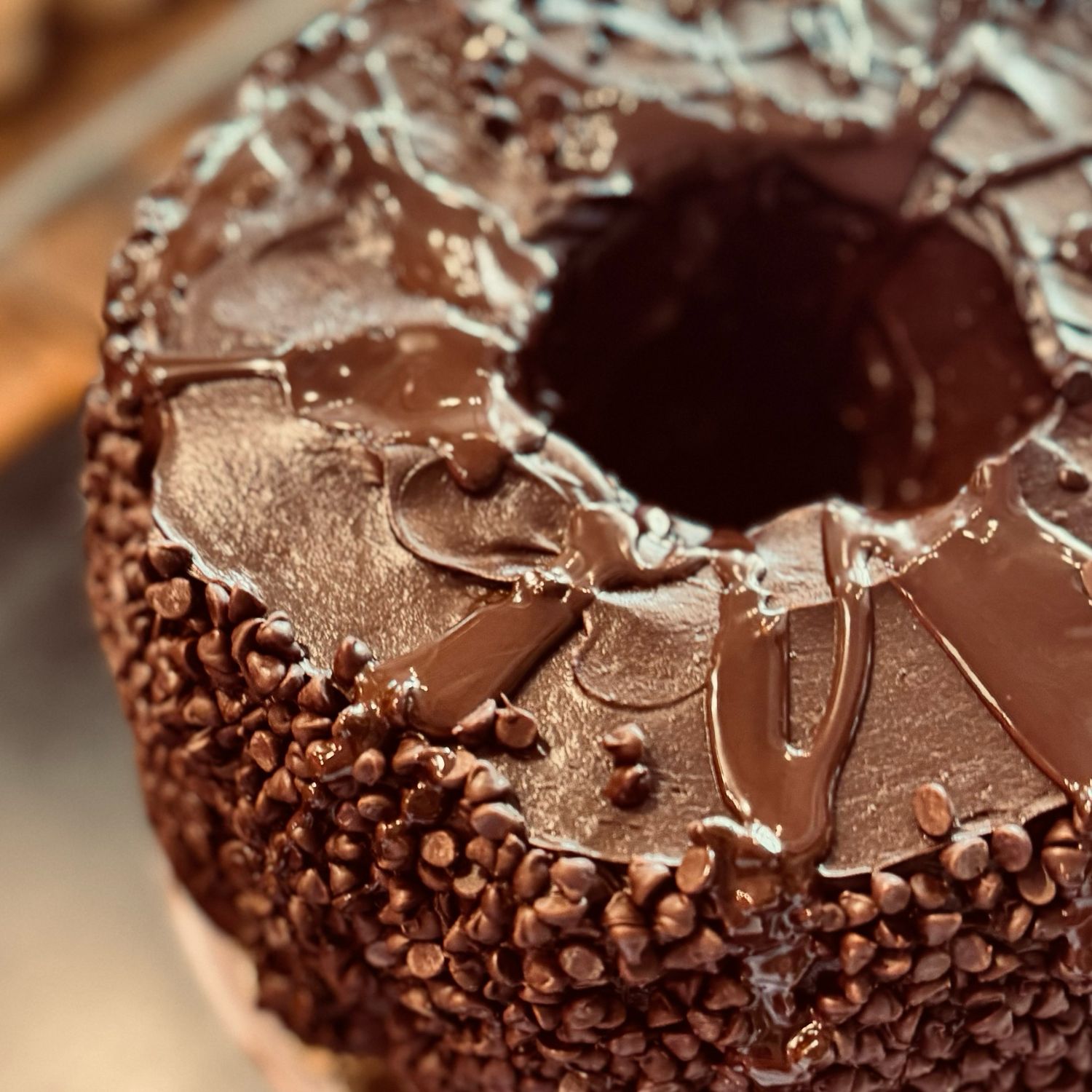 Chocolate Chocolate Chip Pudding Cake (Whole)