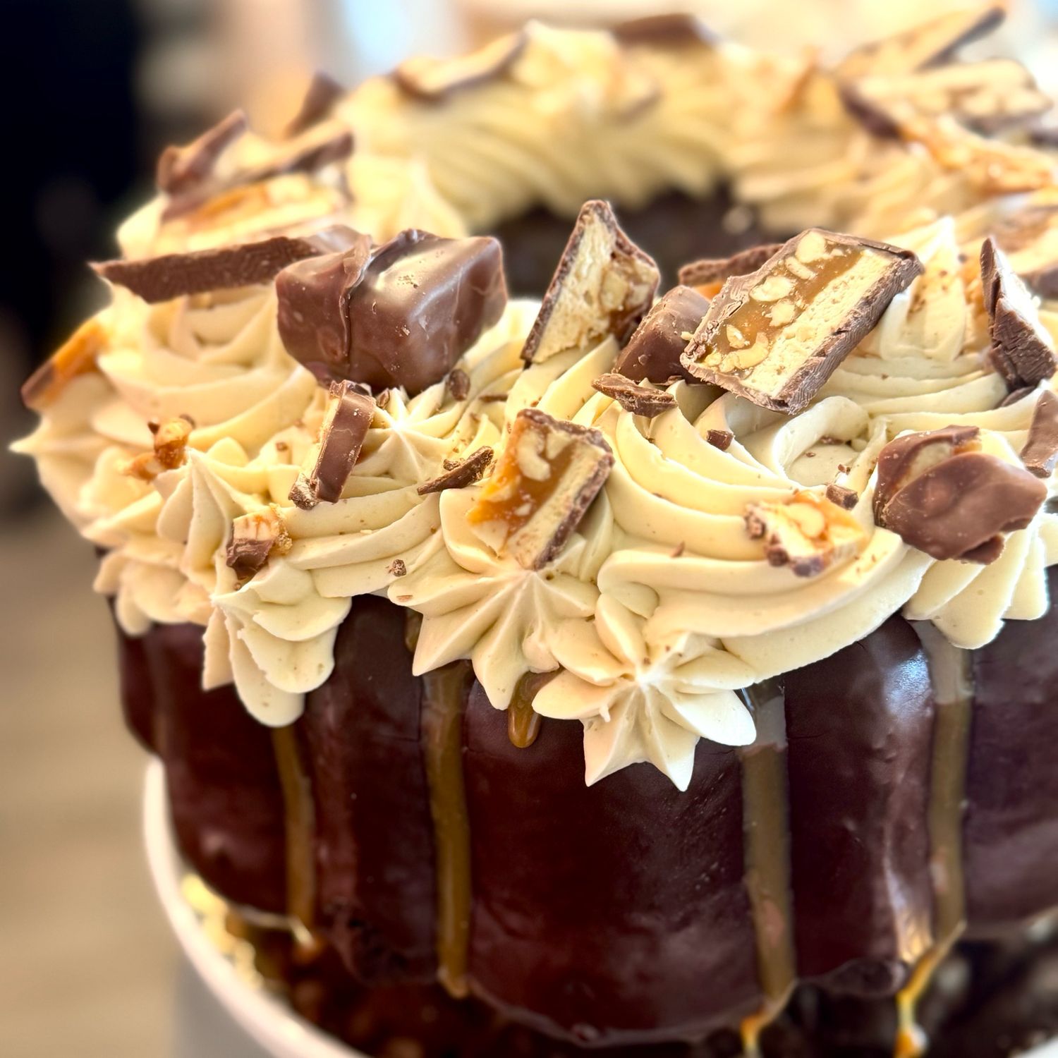 Big Slice Snickers Cake