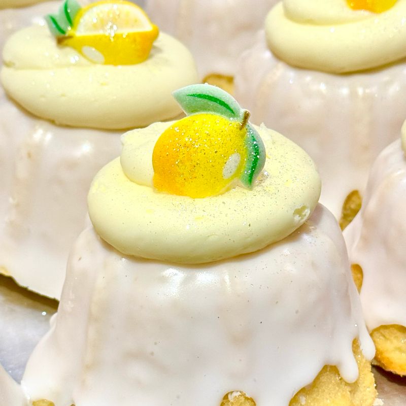 Lemon Custard Mini Pound Cake