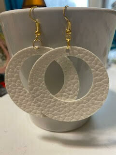 White circle cut out