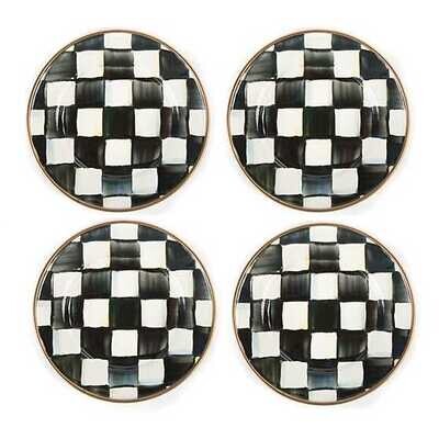 CC Enamel Appetizer Plates - Set of 4