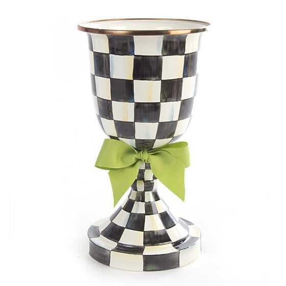 CC Pedestal Vase - Green Bow