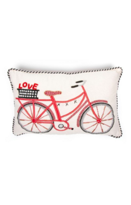 Love Bike Lumbar Pillow