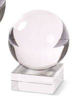Crystal Globe On Base - Small