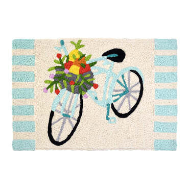Accent Rug Bicycle with Fruit