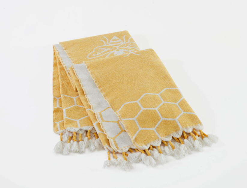 Honeycomb Bee Throw